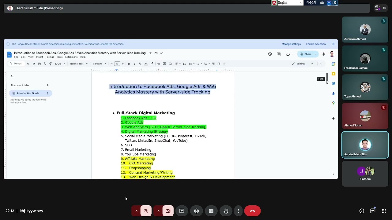 Class : 01 Class Topic : What is Ai & Data Driven Digital Marketing. 4Ps of Marketing - Mindset