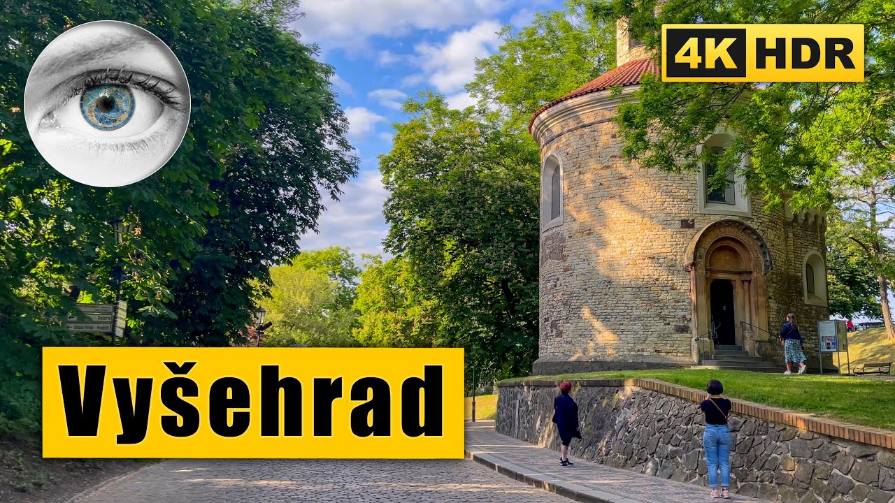 Prague Walking tour of Vyšehrad 🇨🇿 Czech Republic 4k HDR ASMR