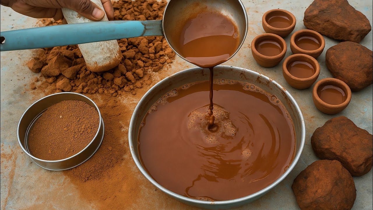 Red clay crushing ASMR | #claycrushing #satisfying #asmrrelaxation 