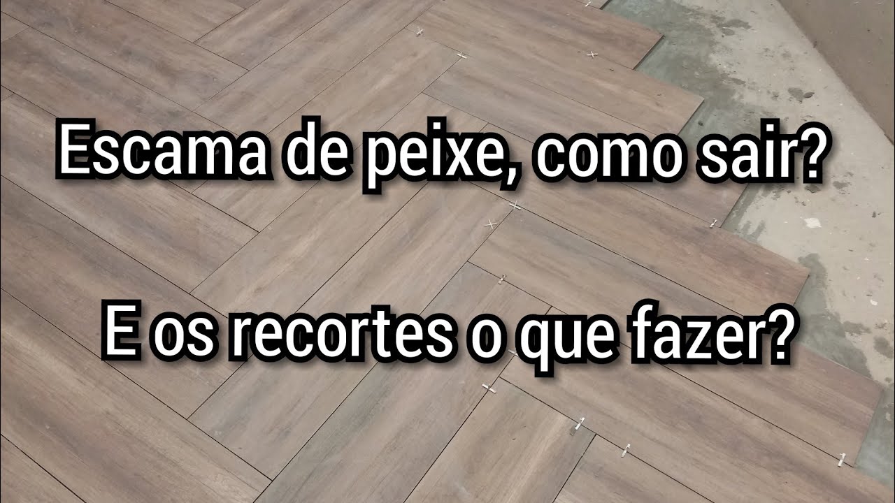Réguas,como iniciar o assentamento escama de peixe? E os recortes como manusea- los.