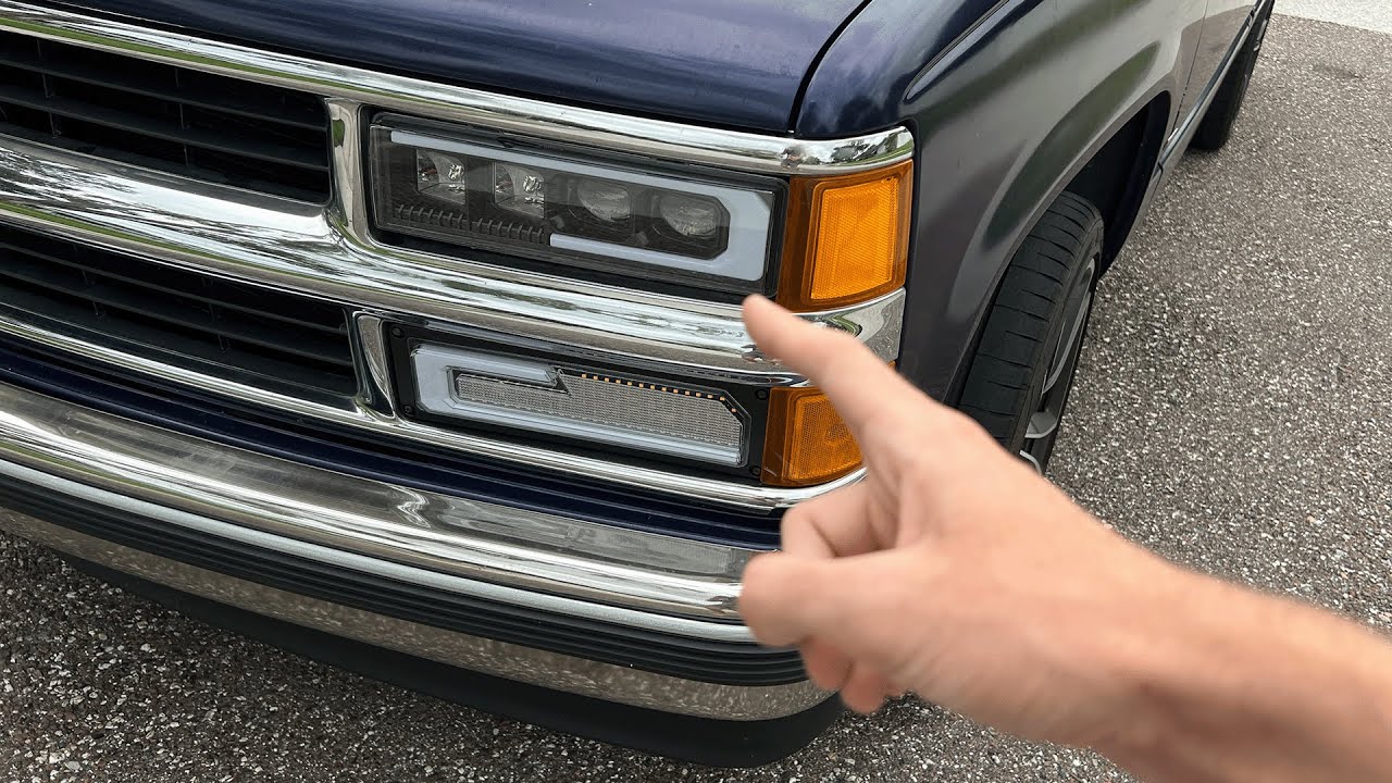 These LED Headlights look AMAZING on my Silverado C1500!