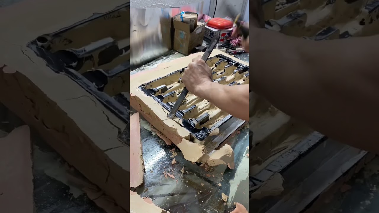 Modification process by reshaping the tray sample
