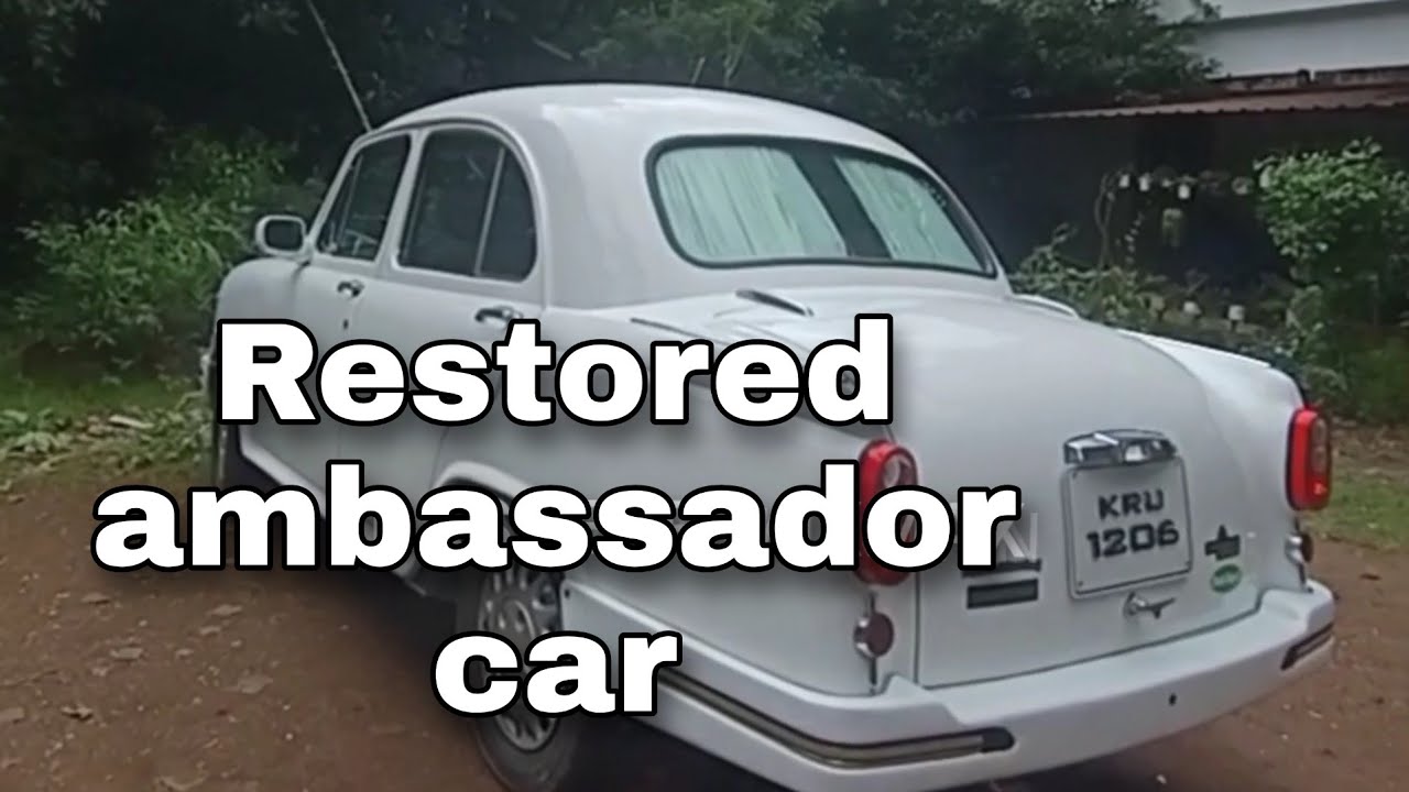 Restored ambassador car .. Please vew full screen