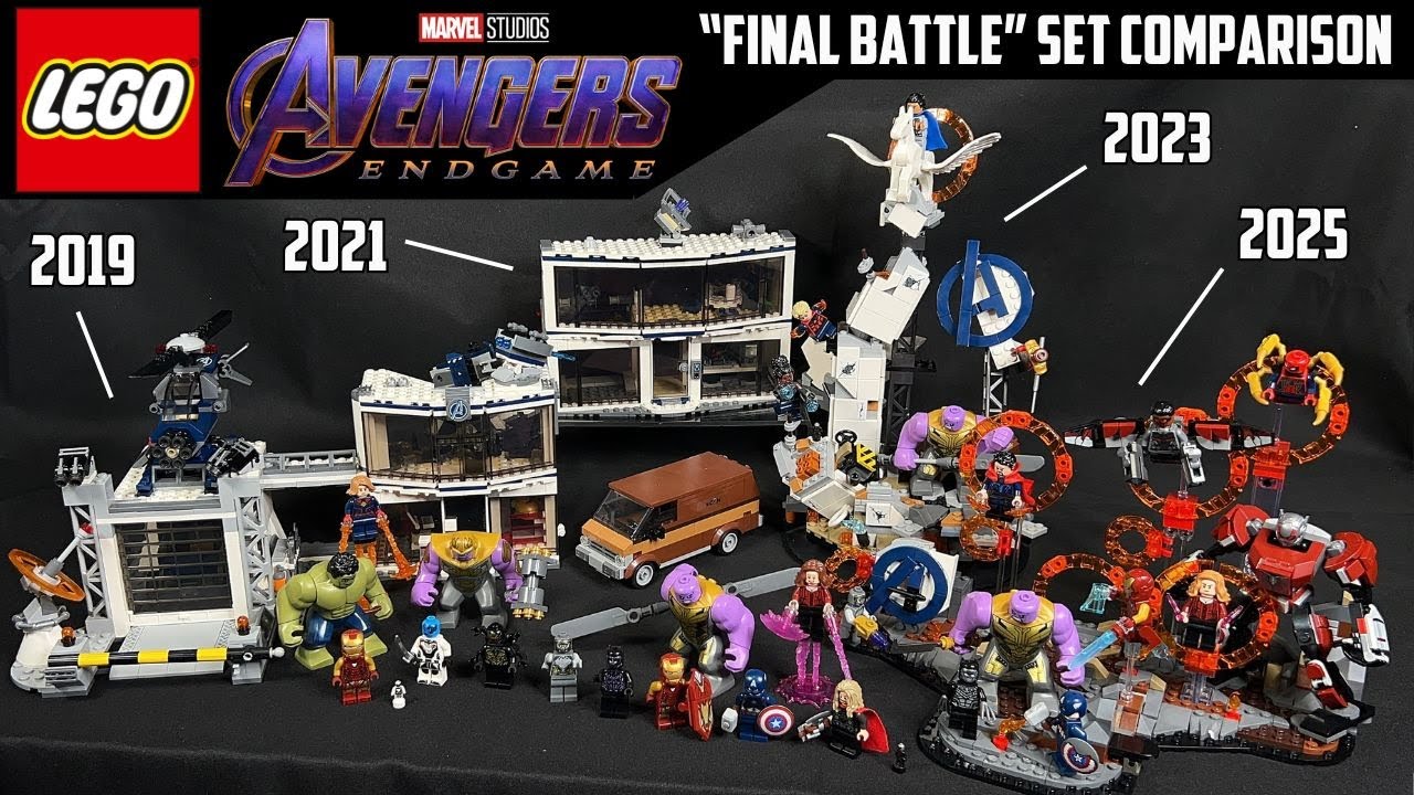 COMPARISON: EVERY LEGO Avengers Endgame Final Battle Set (2019, 2021, 2023, 2025)