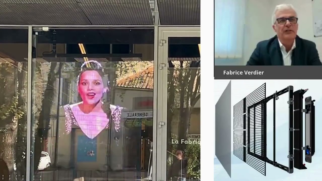 Kokokikol : Video témoignage écran suspendu transparent