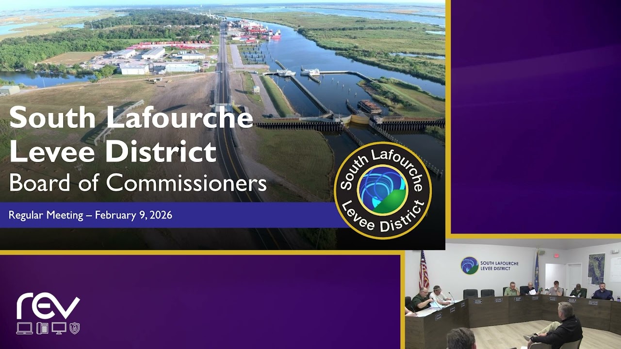 South Lafourche Levee District Meeting (2-9-26)