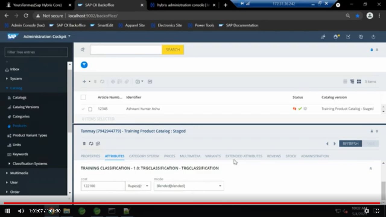 Sap Hybris Core | Data Modeling | Product Modeling | Dynamic Attributes |Impex |Use Case Activity