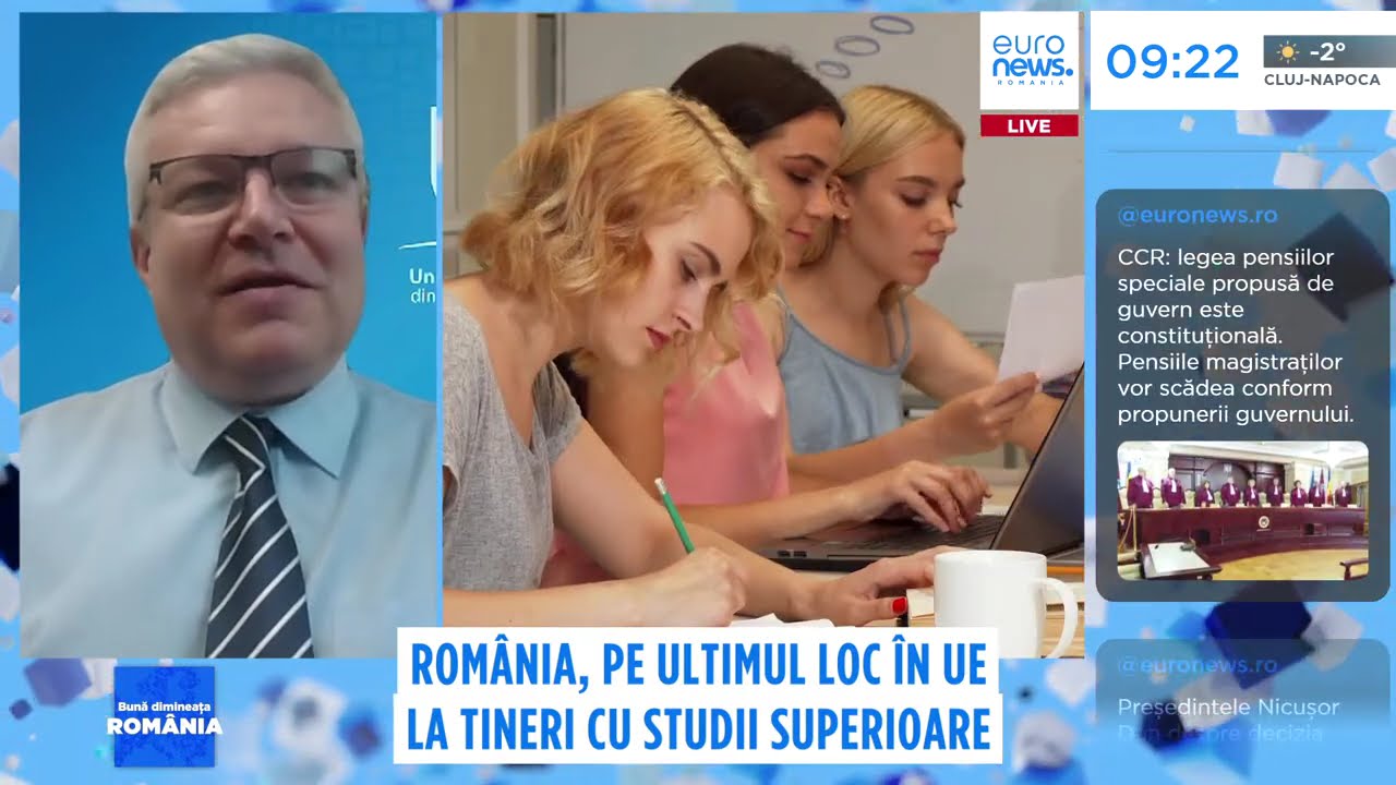 România, pe ultimul loc în UE la capitolul tineri cu studii superioare