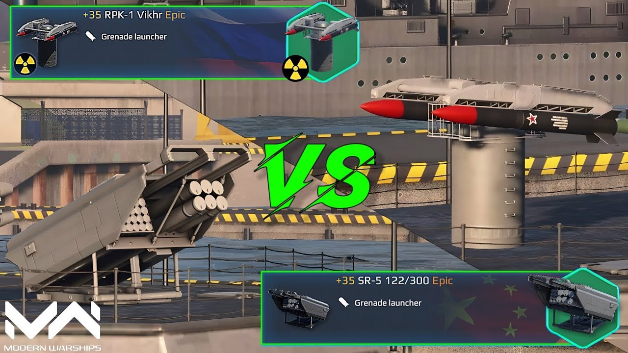 SR-5 122/300 Vs RPK-1 Vikhr | Epic Grenade Launcher Comparison | Modern Warships