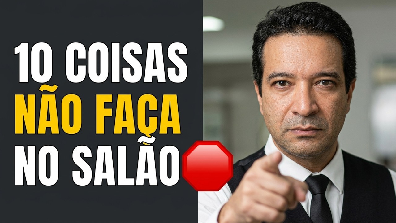 Garçom | Garçonete | 10 COISAS QUE NÃO PODEM FAZER | DENIS DE MORAES