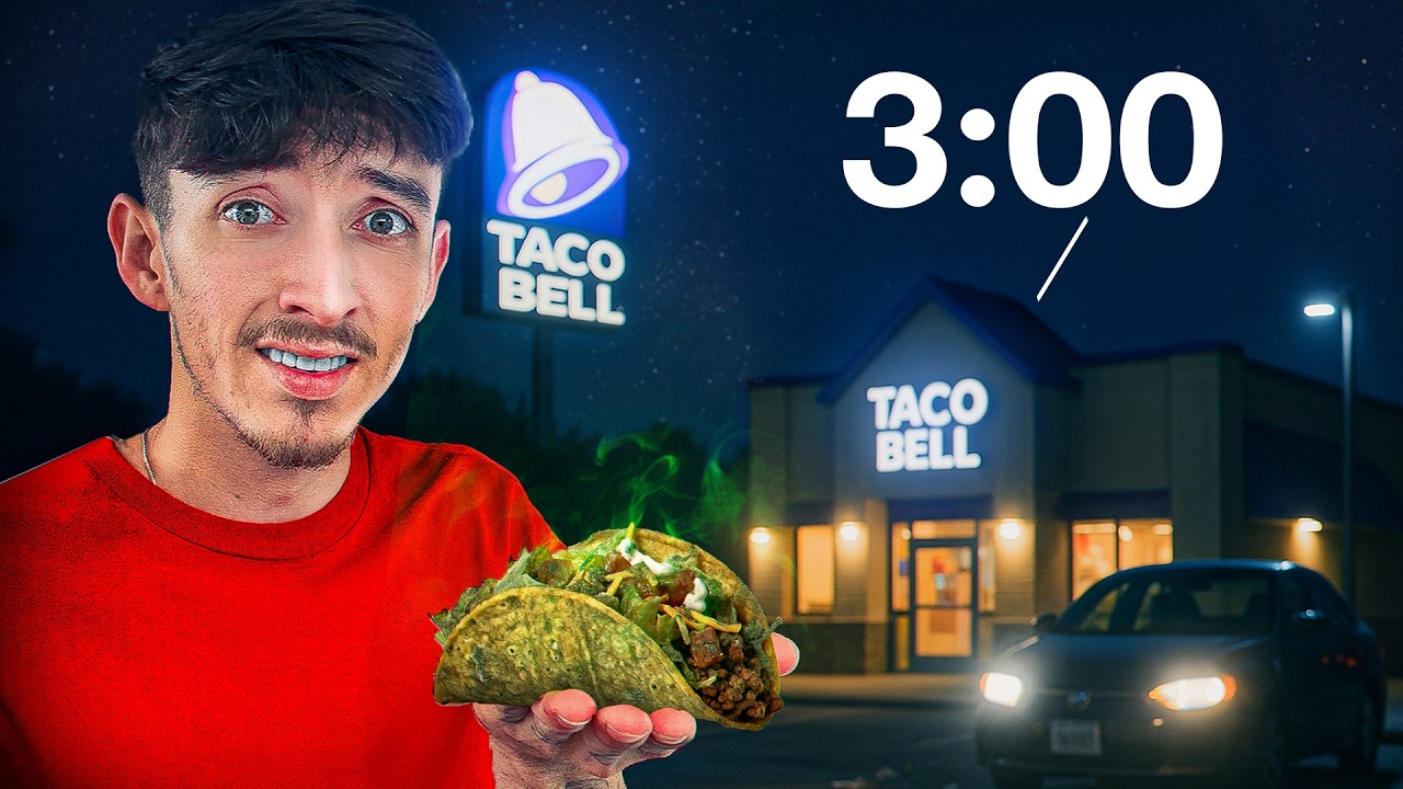 I Tried EVERY 24-Hour Restaurant After Midnight!