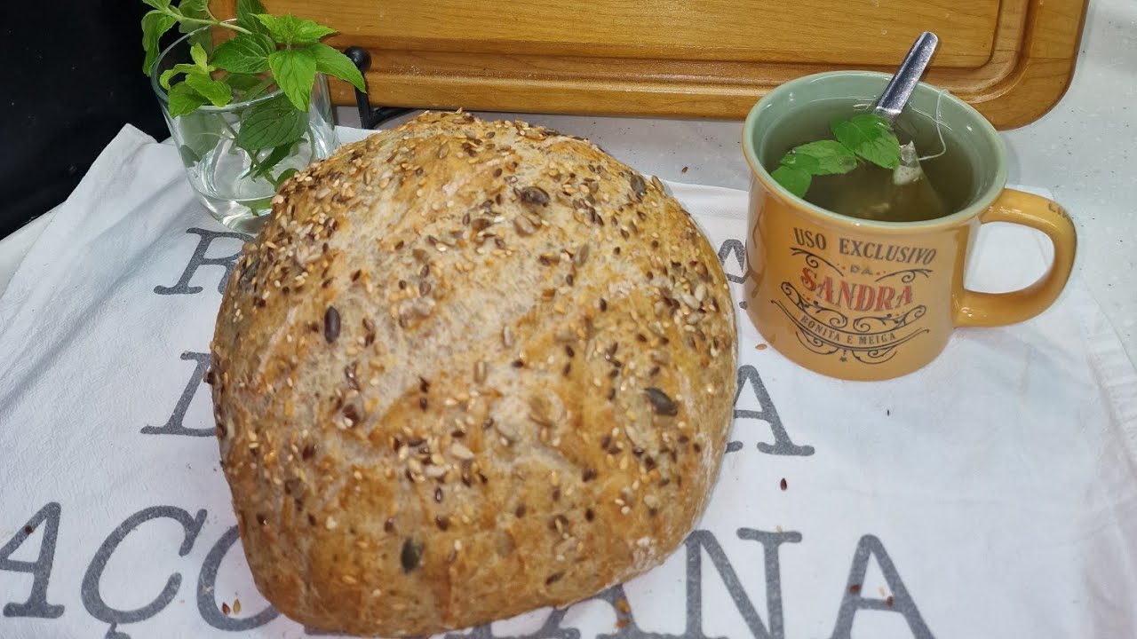 Pão integral com sementes