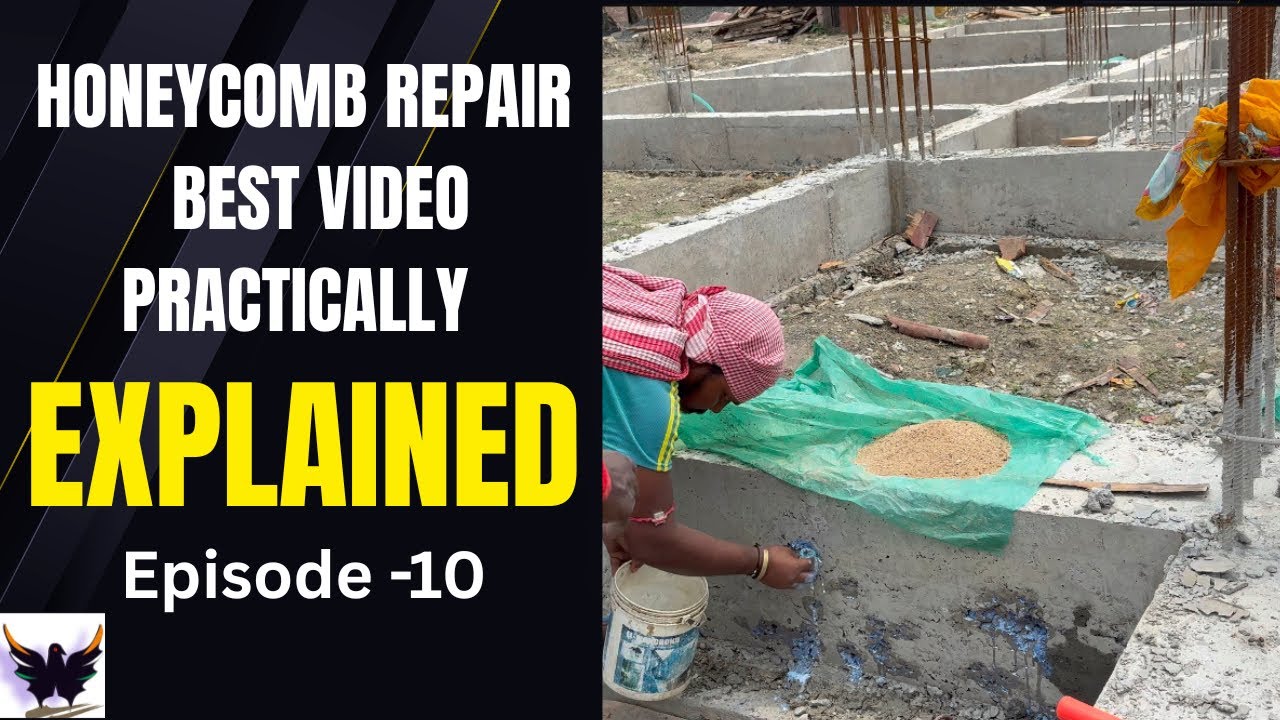 EPISODE -10 | Honeycomb Concrete Repair | Causes, Prevention & How to Fix| #shorts
