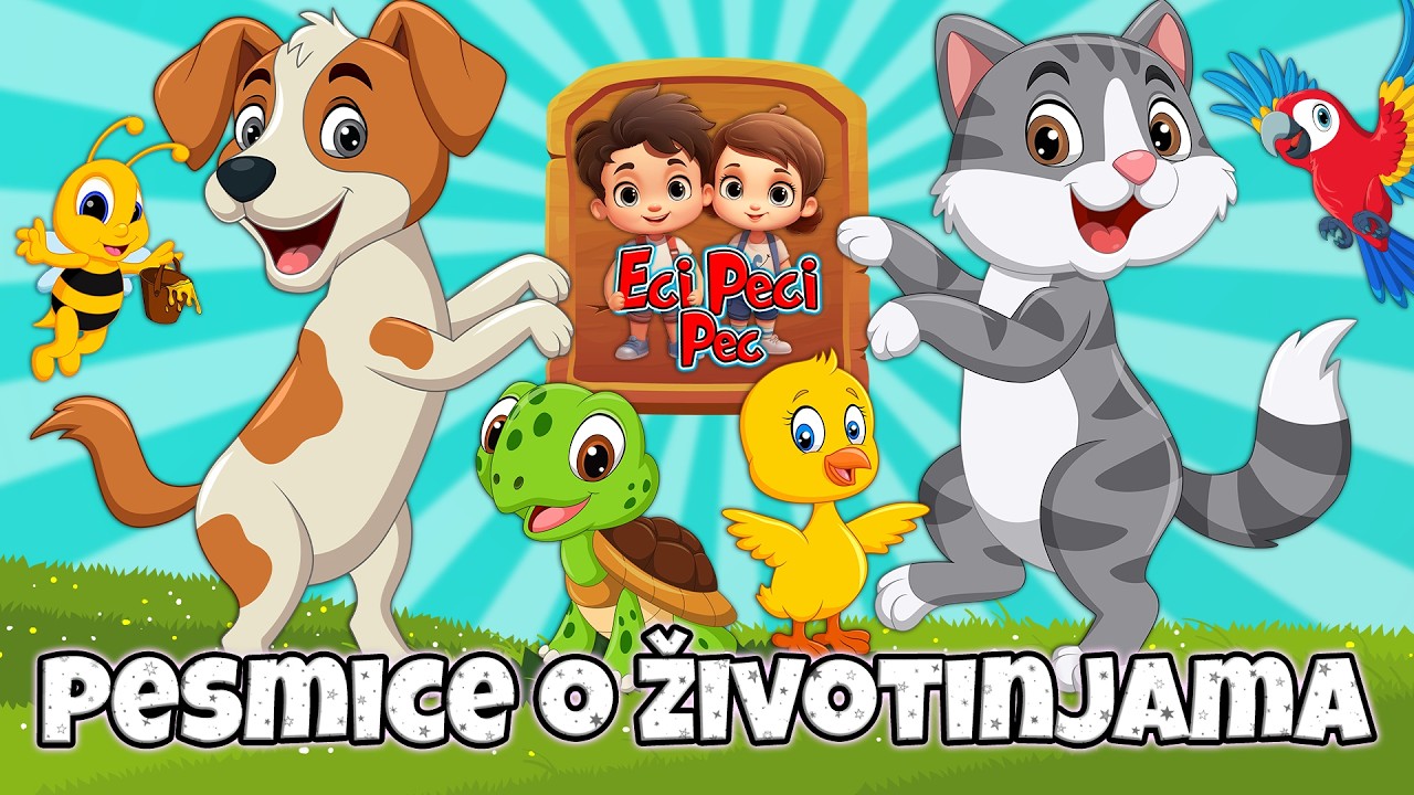 Pesmice o životinjama MIX 🐷 Eci Peci Pec pesme za decu 🐮