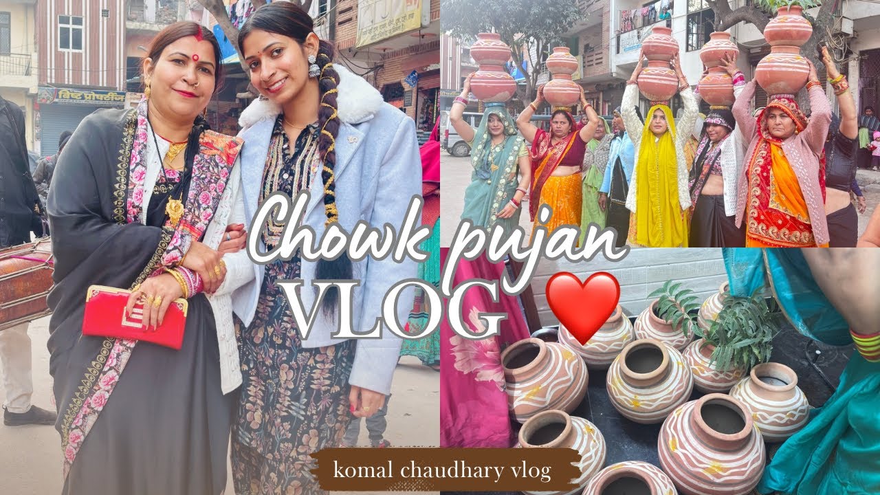 Chowk Pujan Vlog | Shaadi Day 1 | Rasam Ceremony 💍✨