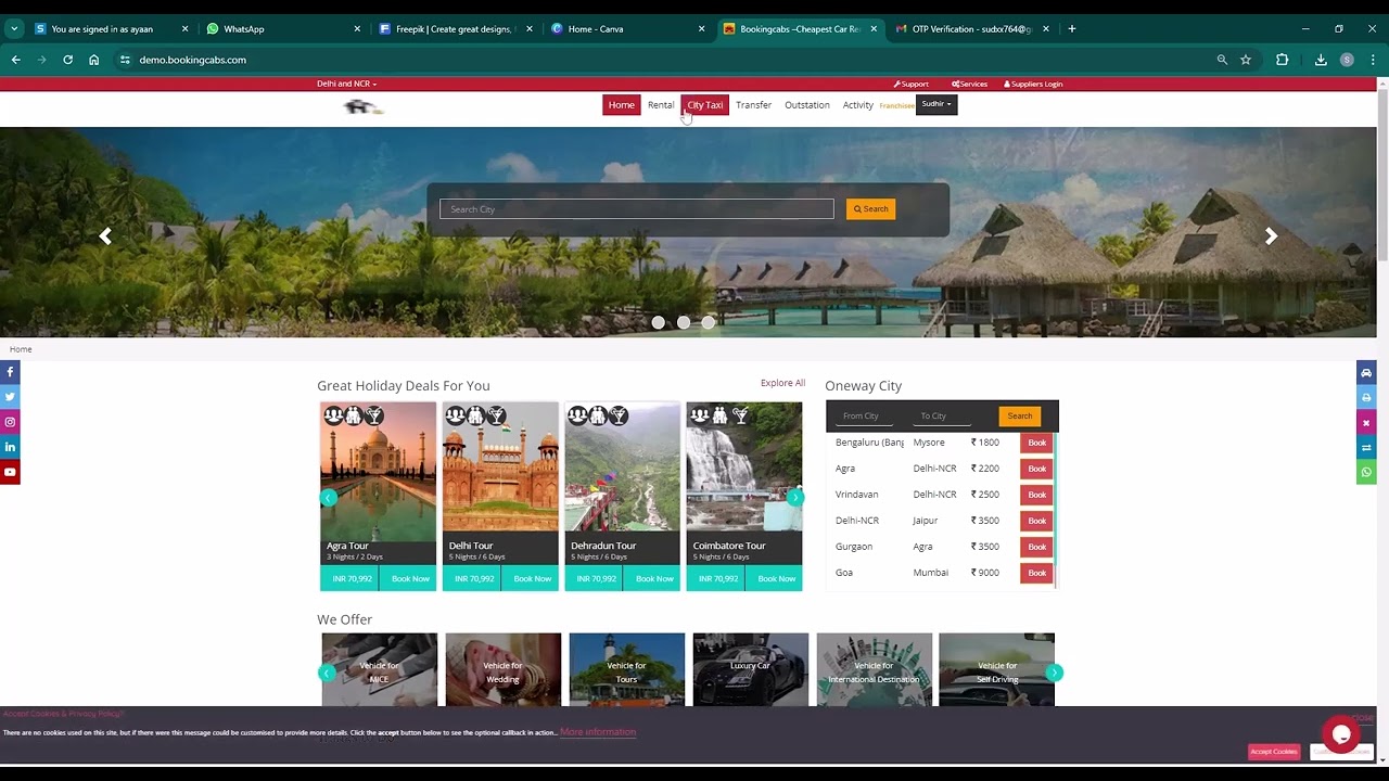 How to Book a Local Hire Cab by Corporate User