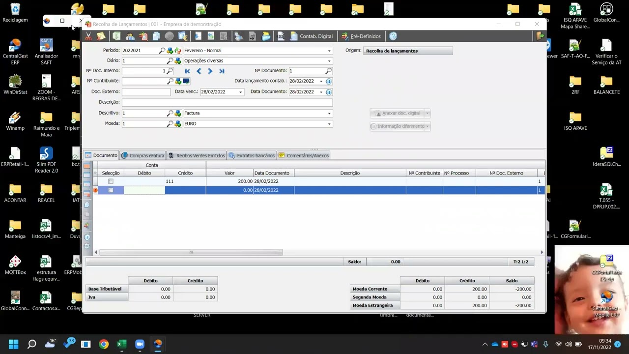 CentralGest - Funções Excel do CentralGest