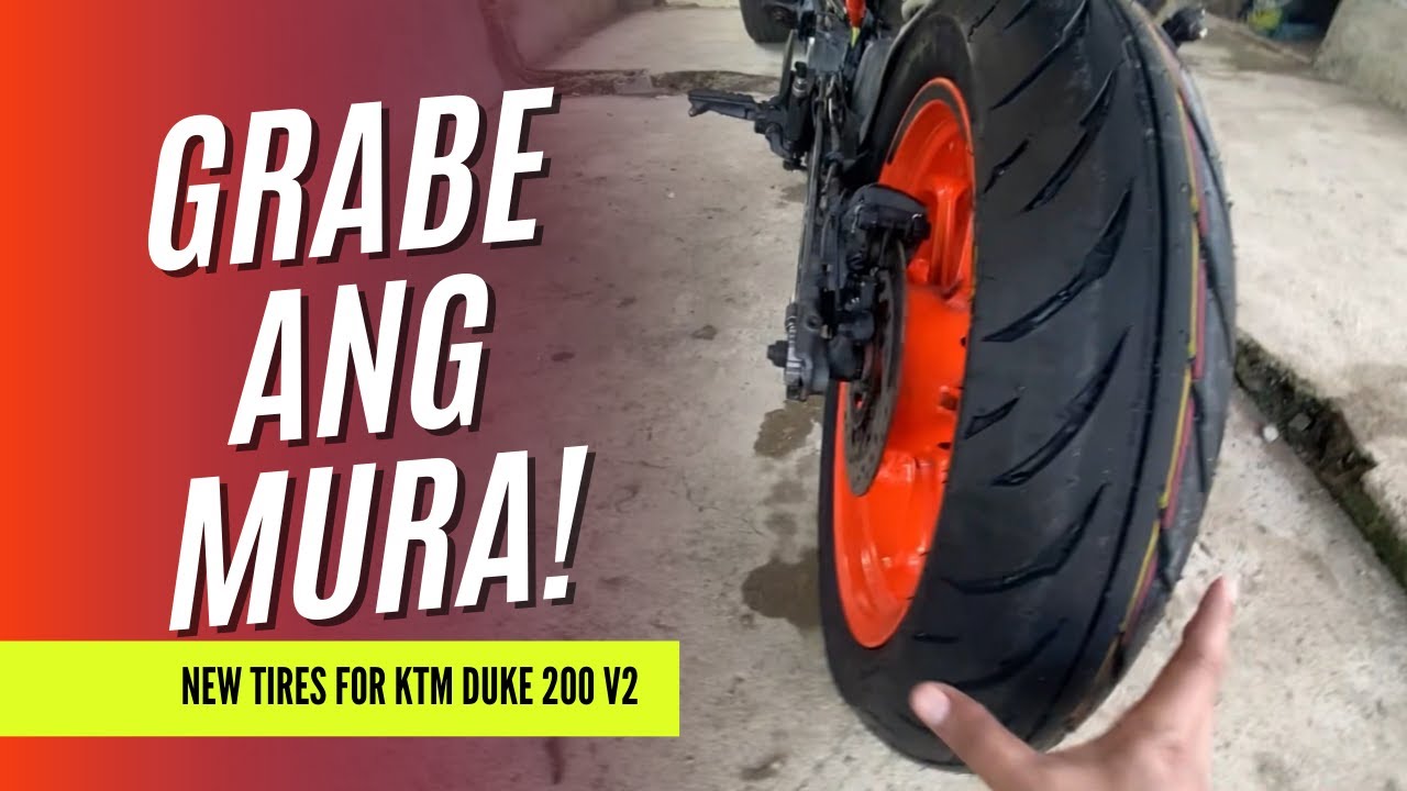 Magkano ang pinakamurang tires para sa KTM Duke 200 V2 || Ok kaya?  || AXLERATOR