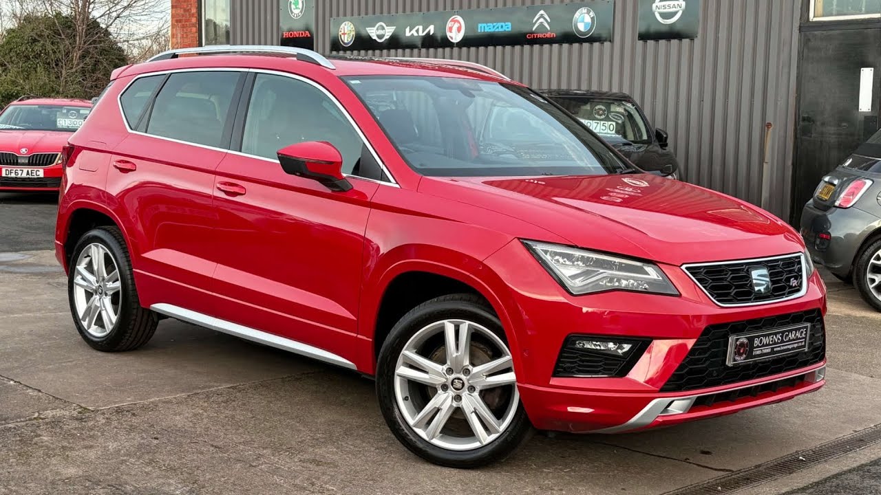 2019 (19) Seat Ateca FR 1.5 TSI 5Dr in Velvet Red. 54k Miles. 4 Services.PAN ROOF. Car Play. £13,000