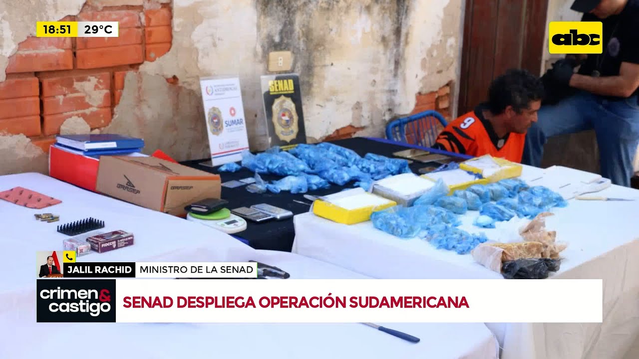 Operación Sudamericana: desbaratan red de microtráfico que se preparaba para la final deportiva