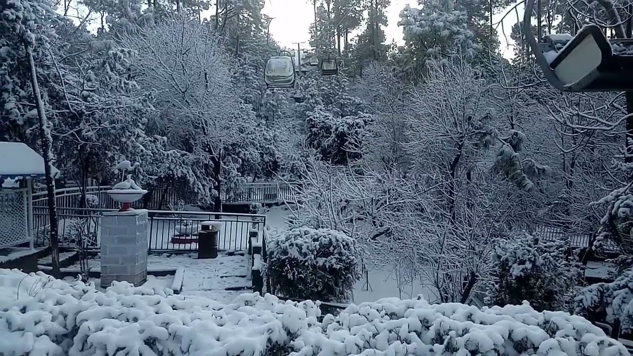 Chair lift Murree |after snow falling |beautiful view