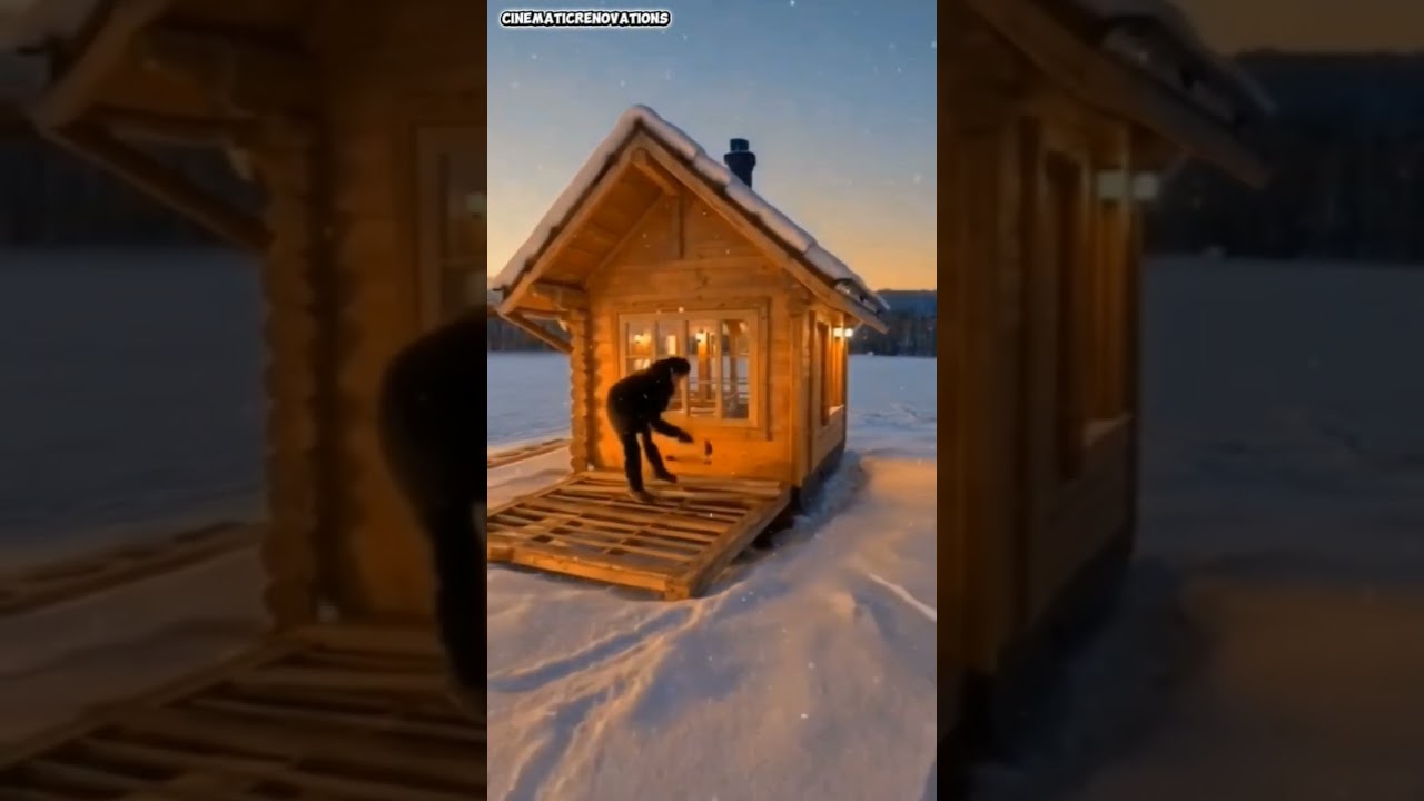 Cozy Winter Cabin in the Snow ❄️🏡 | Dream Tiny House