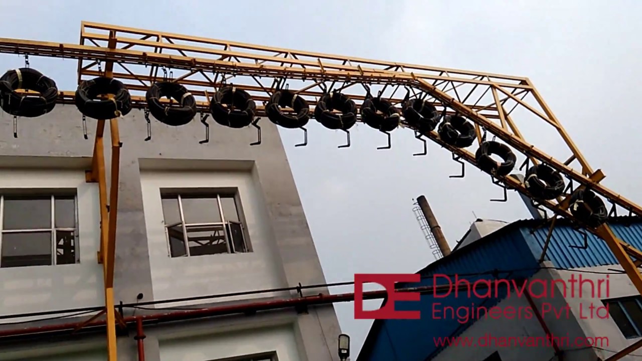 Overhead Conveyor for Truck Unloading to Safekeeping Automatically