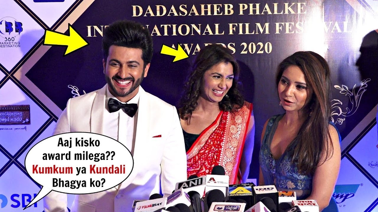 Sriti Jha And Dheeraj Dhoopar CUTE Interview Together At Dadasaheb Phalke Award 2020