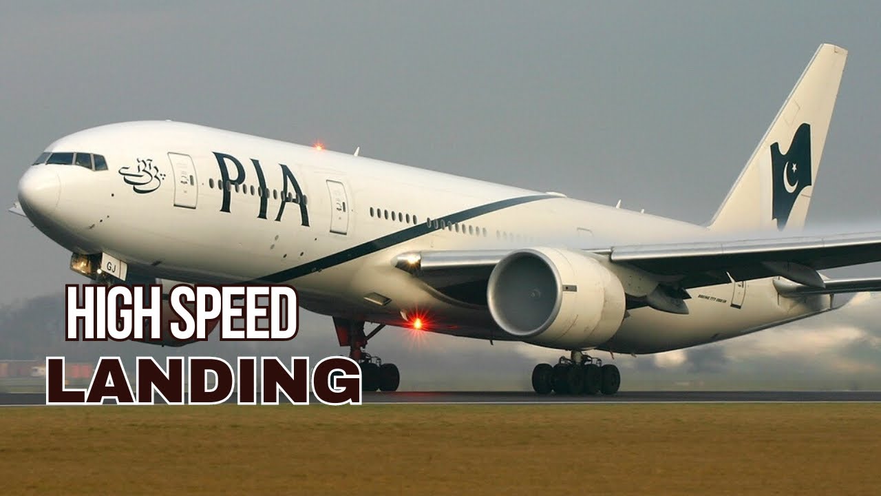 High Speed Landing | Pakistan Airlines Boeing 777-240ER | Malaysia Airlines Boeing 737 Max 8