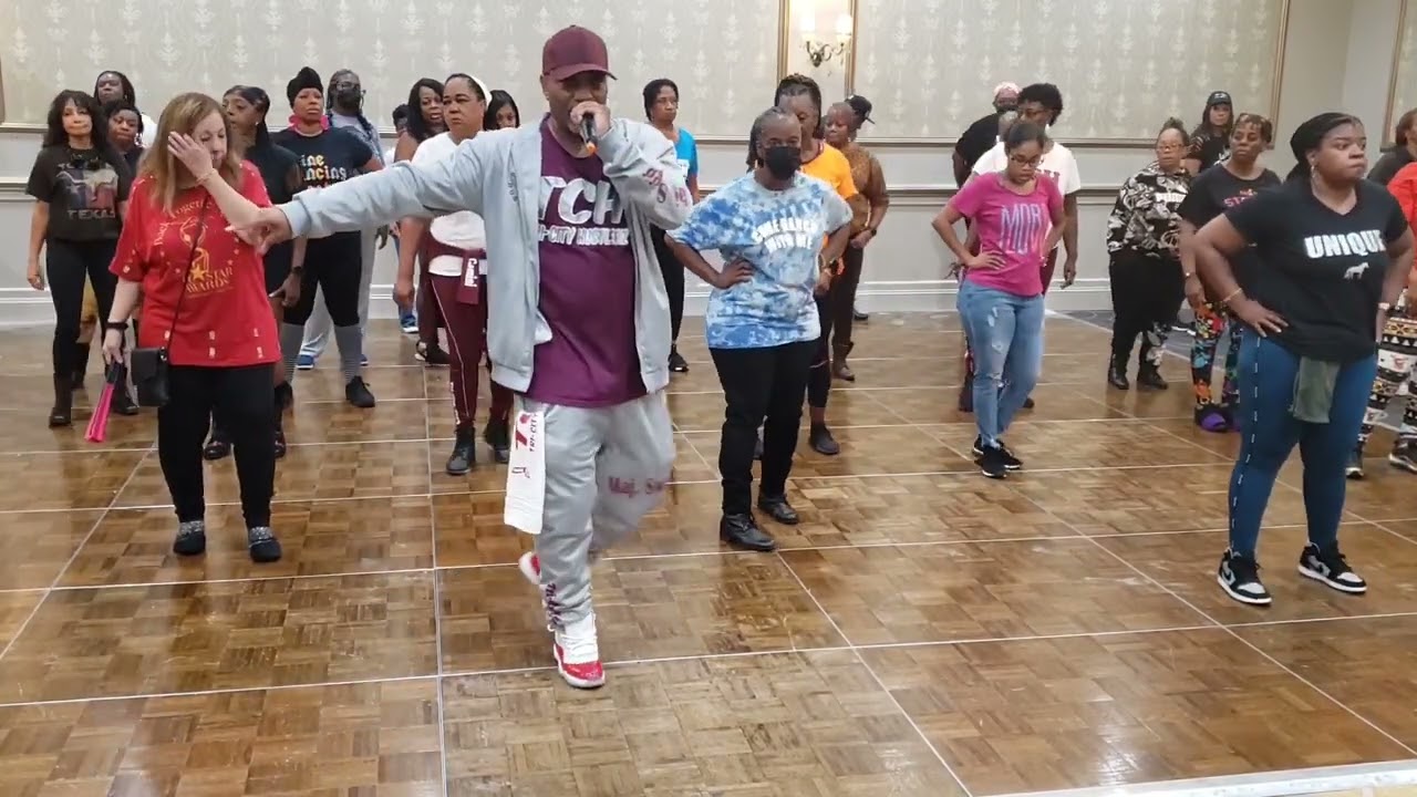 WHAT'S UR NAME LINE DANCE  creator Black Girl Lauri  AKA Lori taught by Stefhon Cave