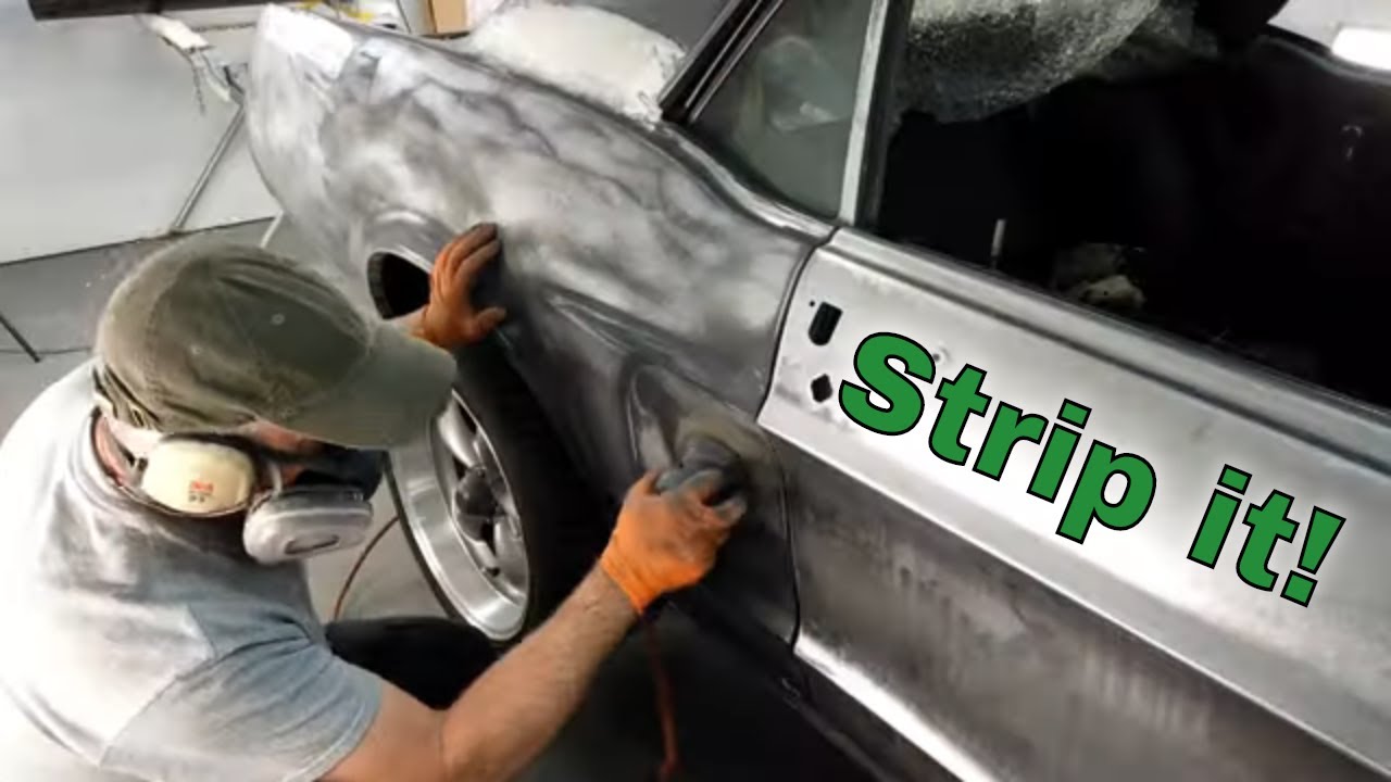 1968 Mustang strip for epoxy primer. Jade part 31