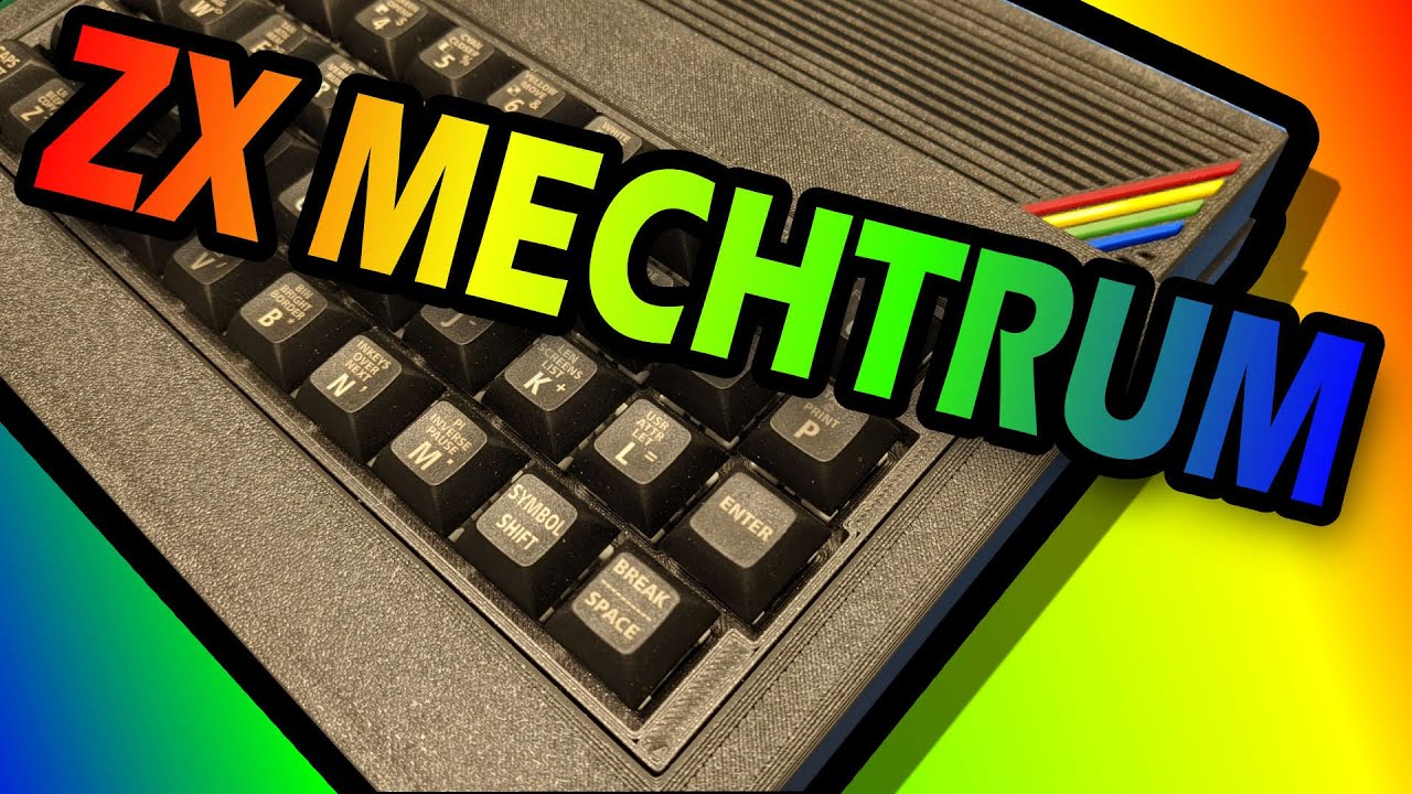 The ZX Mechtrum: The Coolest 3d Printed ZX Spectrum with mechanical keyboard.