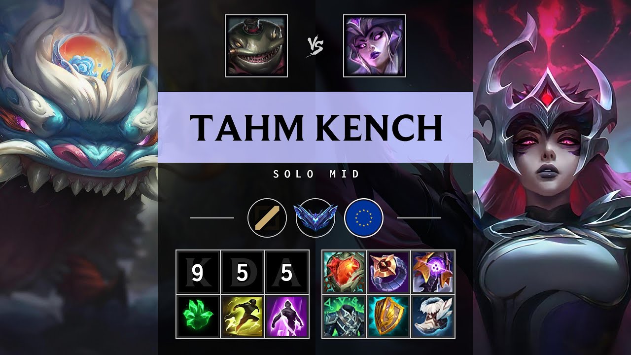Tahm Kench Mid vs Syndra - EUW Diamond Patch 25.14