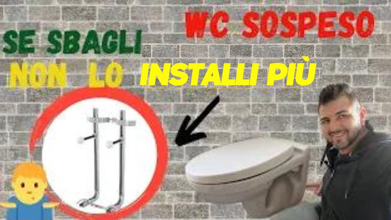 COME MONTARE WC SOSPESO:come fare e cosa sapere