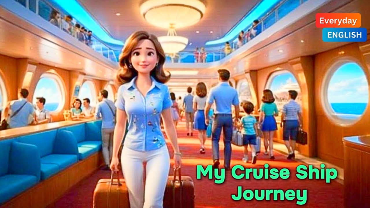 My Luxury Cruise Ship Journey I Luxury Travel I Learn English speaking and English Listening