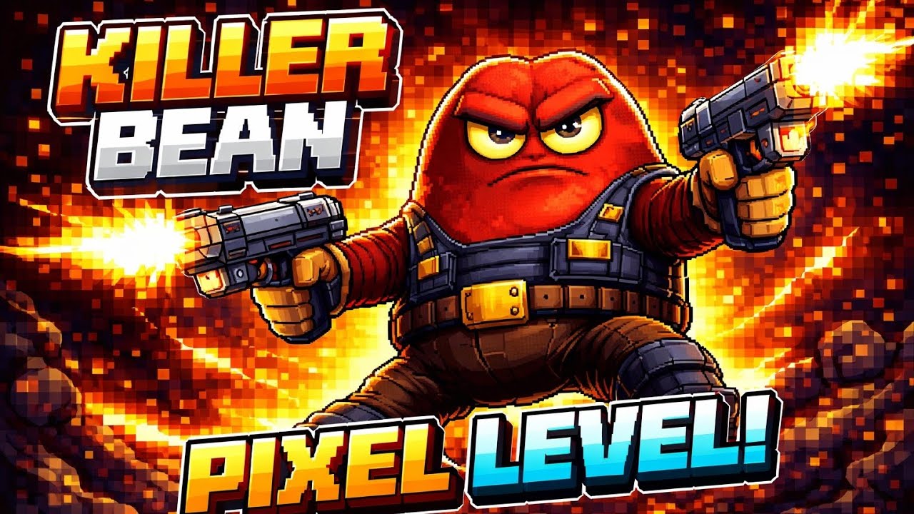 Killer Bean Pixel Level 🔥 | Full Action Gameplay
