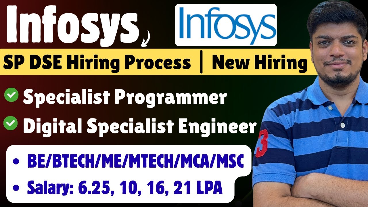 🔥Официальный набор сотрудников Infosys SP, DSE | БЕСПЛАТНАЯ подготовка | Зарплата: 6,25&ndash;21 LPA | ...