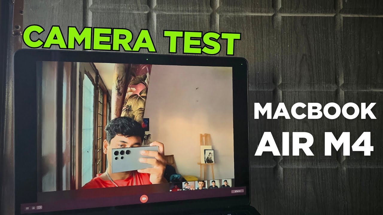Macbook Air M4 Camera Test | Webcam Quality, Center Stage & Low light Test