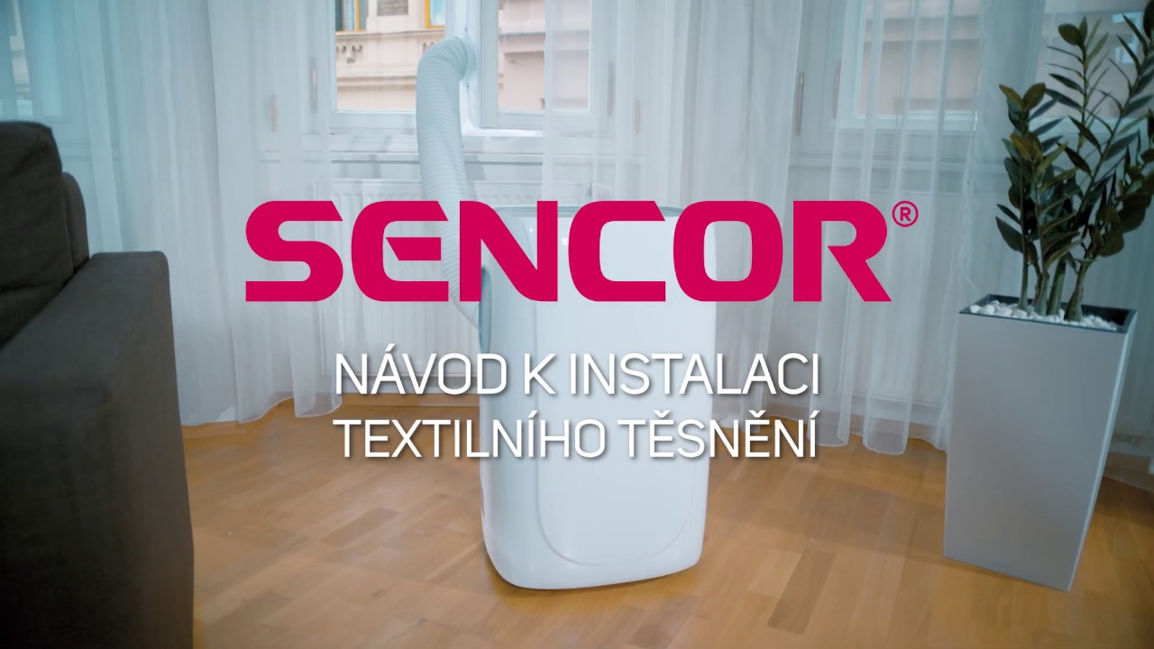 Instalace těsněn&iacute; do oken mobiln&iacute; klimatizace Sencor