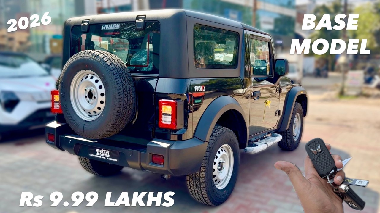 2026 MAHINDRA THAR RWD AXT DIESEL MANUAL ❤️ Rs 9.99 LAKHS 😍 BASE MODEL THAR RWD AXT