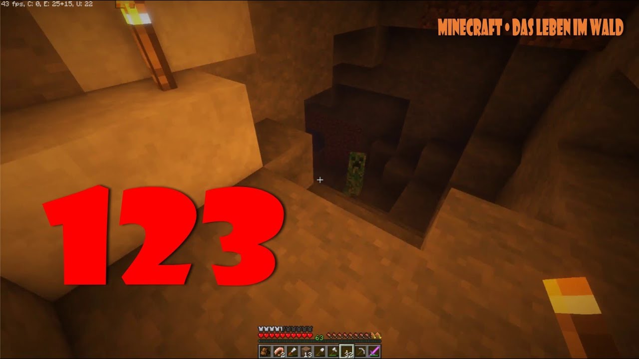 Minecraft 123 Eine Höhle in der Nähe