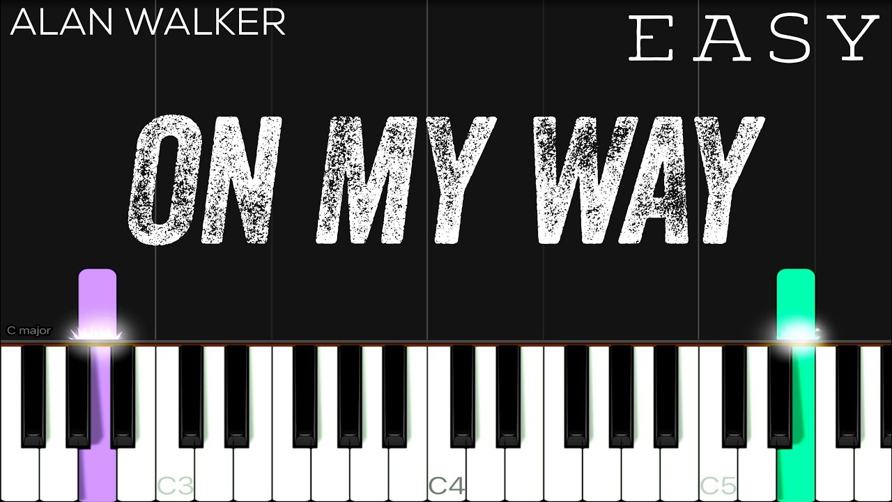 Alan Walker, Sabrina Carpenter & Farruko - On My Way | EASY Piano Tutorial