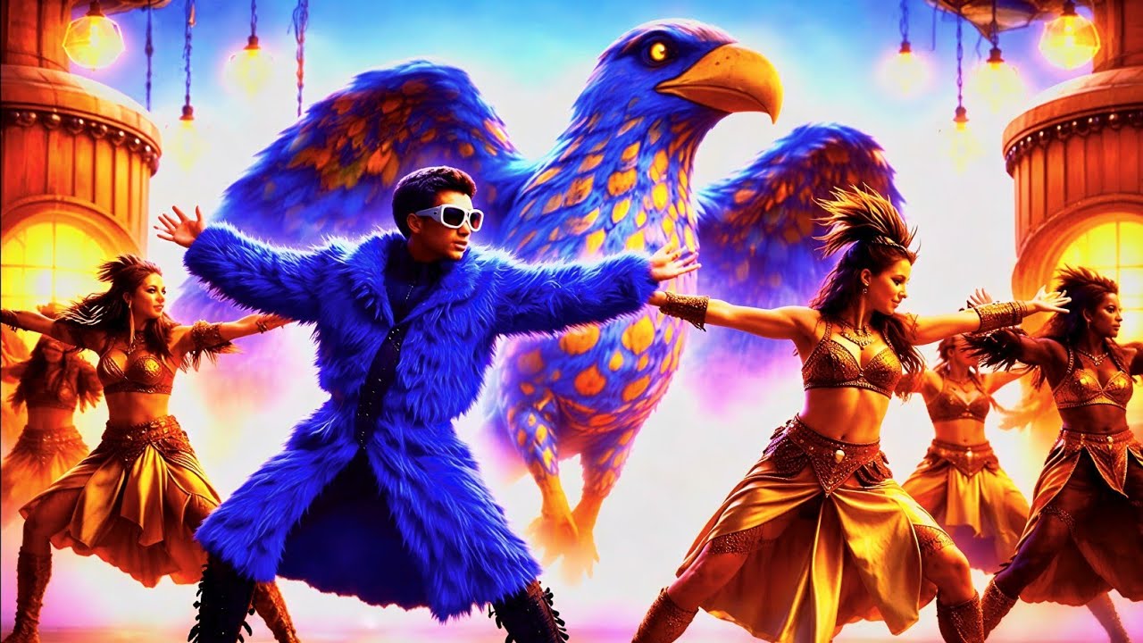 Surreal AI Tribal Dance | Town of Giant Birds – 4K | AI Art | AI Music