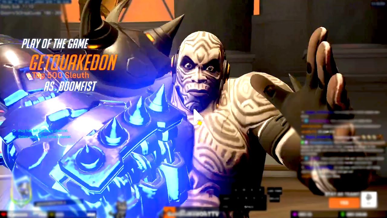 CARRY DOOMFIST BY GETQUAKEDON - POTG! [ OVERWATCH 2 TOP 500 SEASON 4 ]