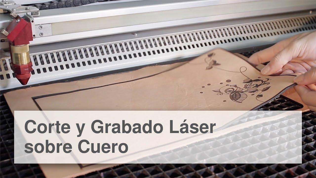 Corte y grabado láser sobre cuero