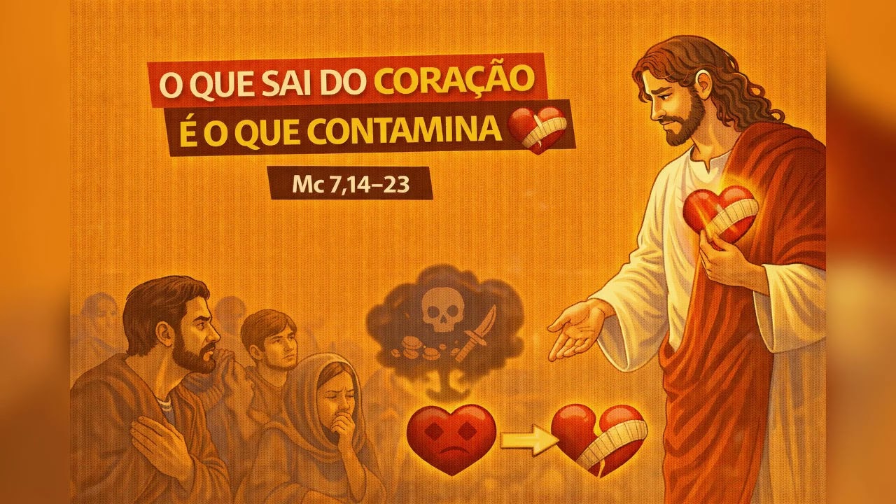 O que sai do coração é o que contamina ❤️‍🩹 | Mc 7,14–23