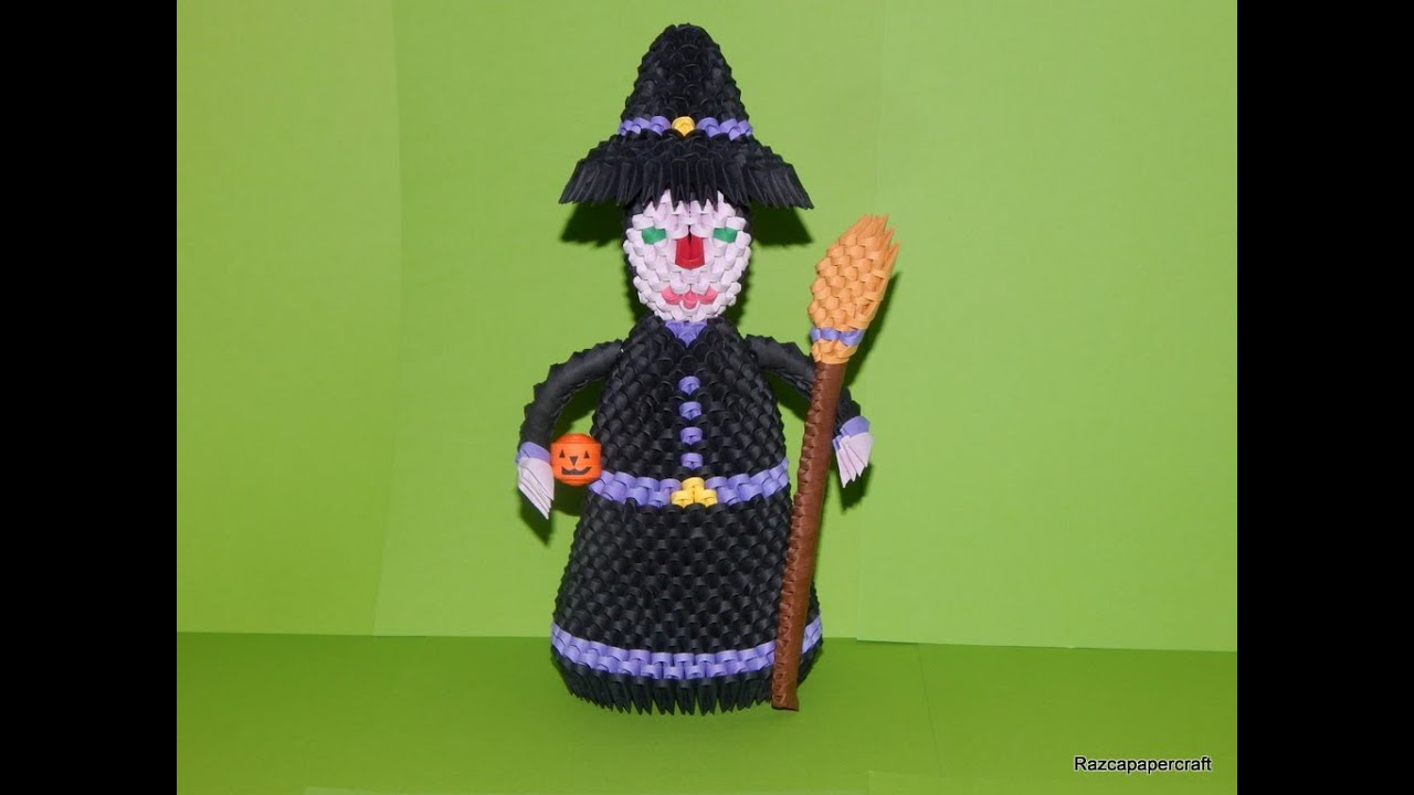3D origami Witch tutorial part1