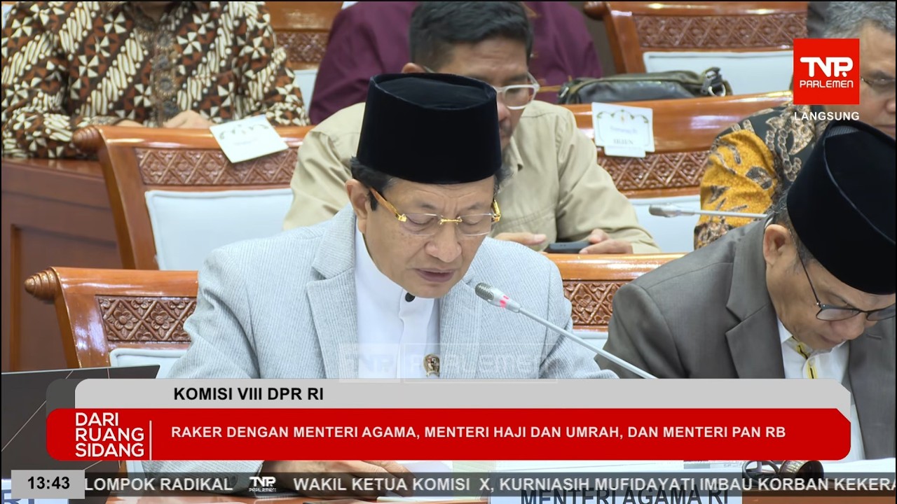 LIVE: KOMISI VIII DPR RI RAPAT KERJA DENGAN MENTERI AGAMA, MENTERI HAJI DAN UMRAH & MENTERI PANRB RI