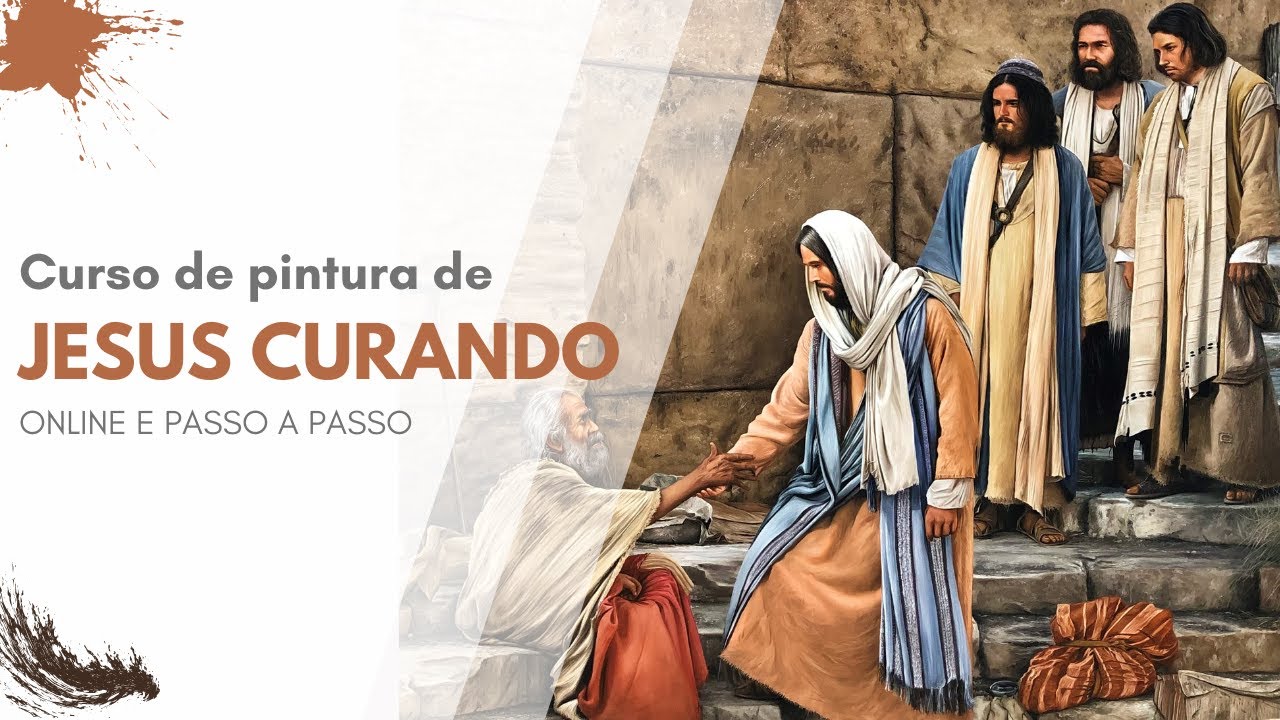 Curso Online de Pintura óleo sobre tela de Jesus Curando