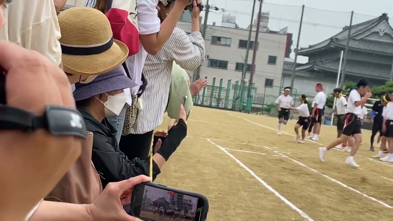 体育祭3年クラス対抗リレー